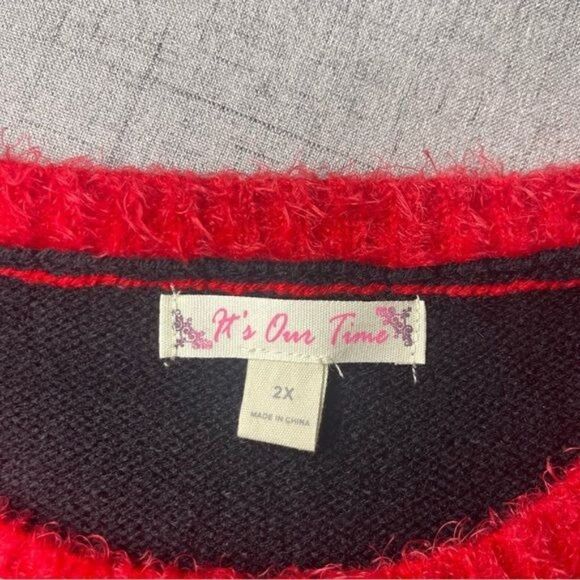 Holiday Sequin Ugly Christmas Sweater Sleighing It 2X - Picture 10 of 10